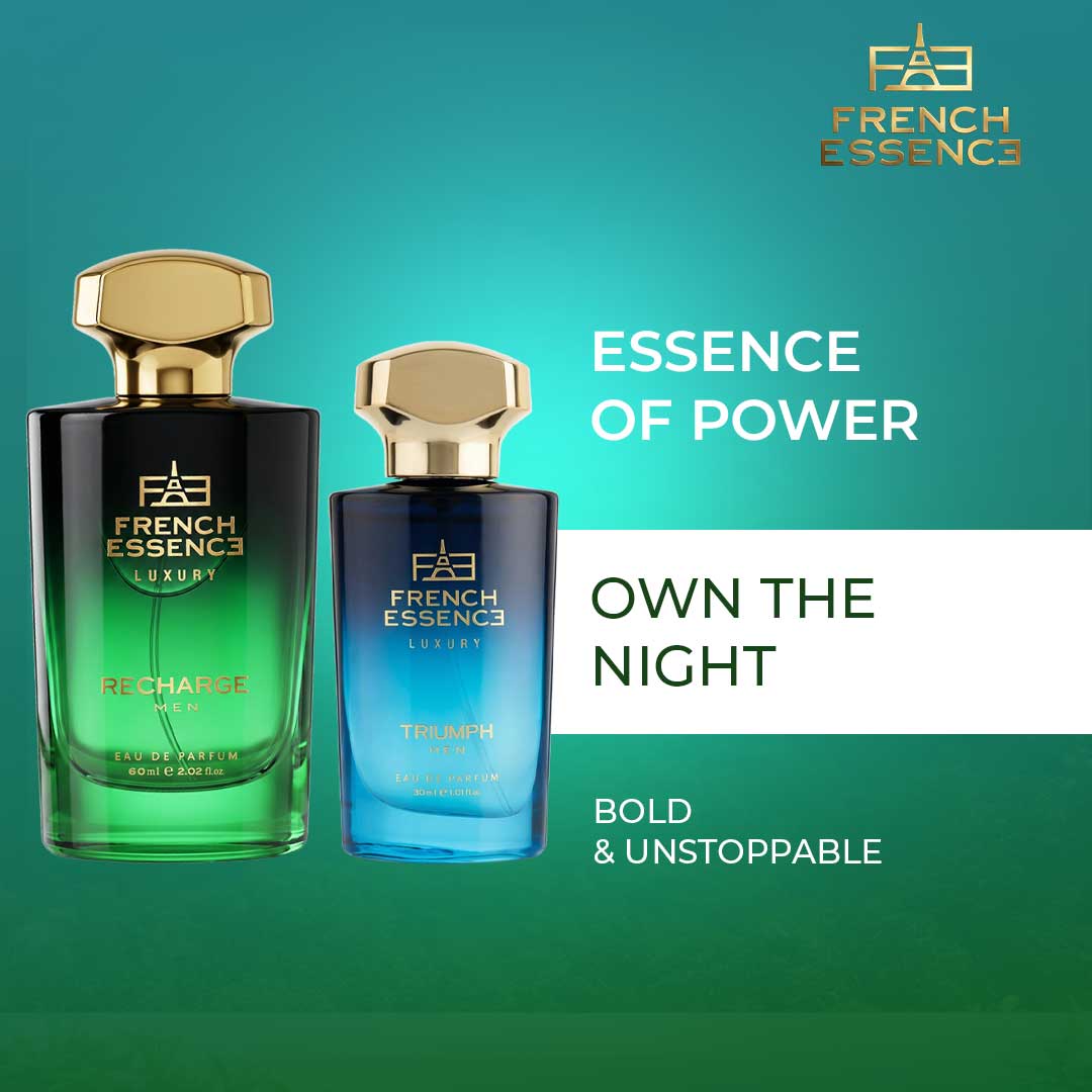 Triumph + Recharge (60ml+30ml) Luxury Perfume Combo (Pack of 2)