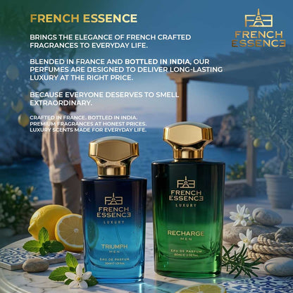 Triumph + Recharge (60ml+30ml) Luxury Perfume Combo (Pack of 2)