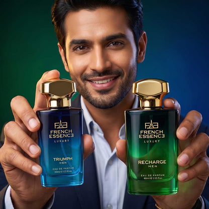 Triumph + Recharge (60ml+30ml) Luxury Perfume Combo (Pack of 2)