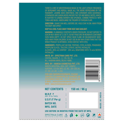 Triumph Unisex Deodorant Body Spray - 150ml