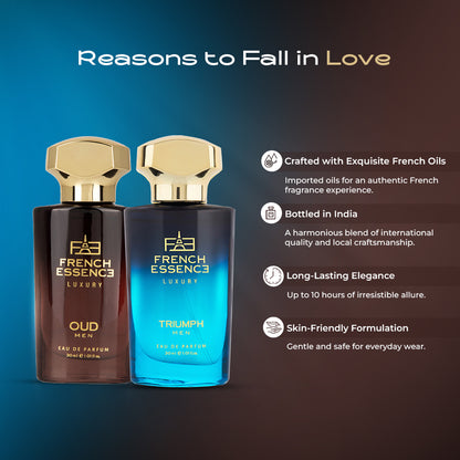 Oud & Triumph Men's Perfume Combo Pack 30ml+30ml (Pack of 2)